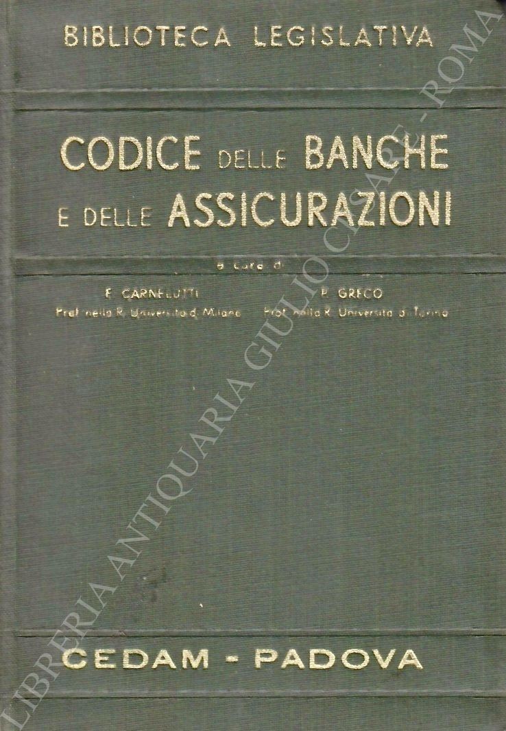 Codice delle banche e delle assicurazioni