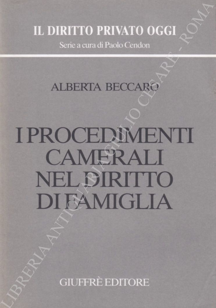 I procedimenti camerali nel diritto di famiglia