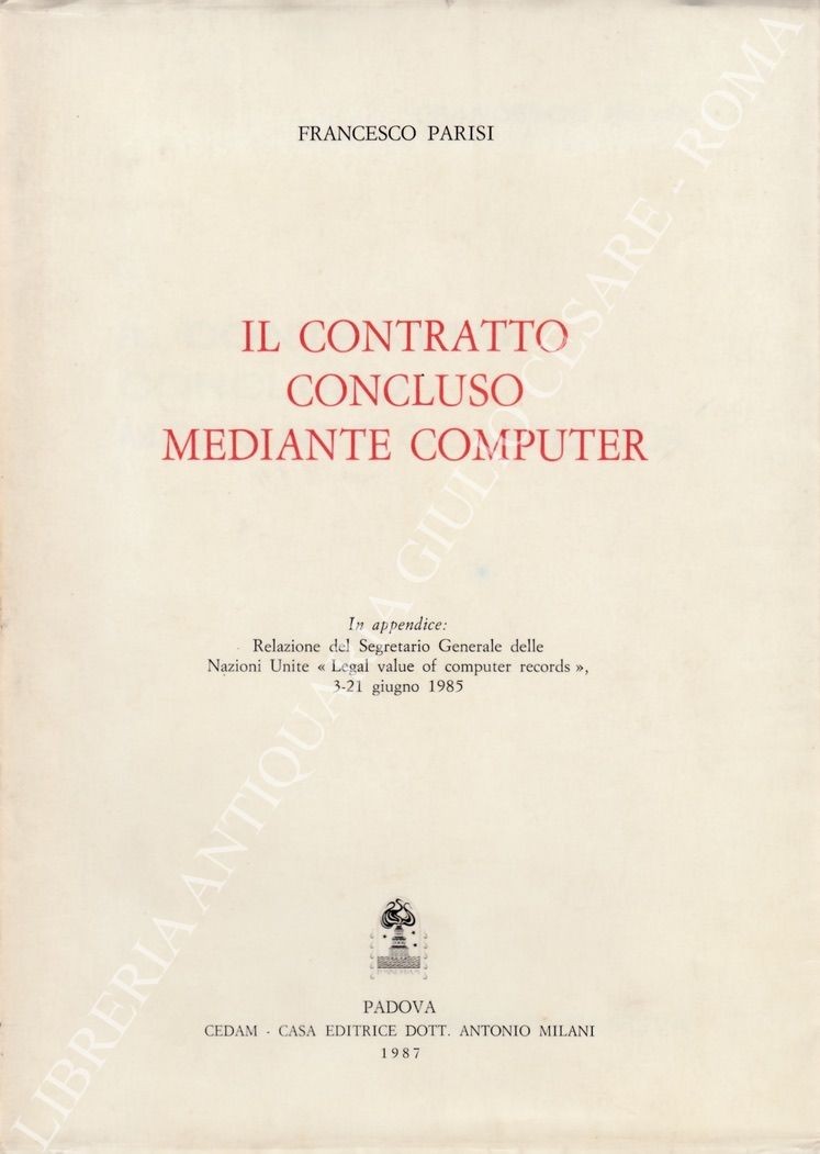 Il contratto concluso mediante computer