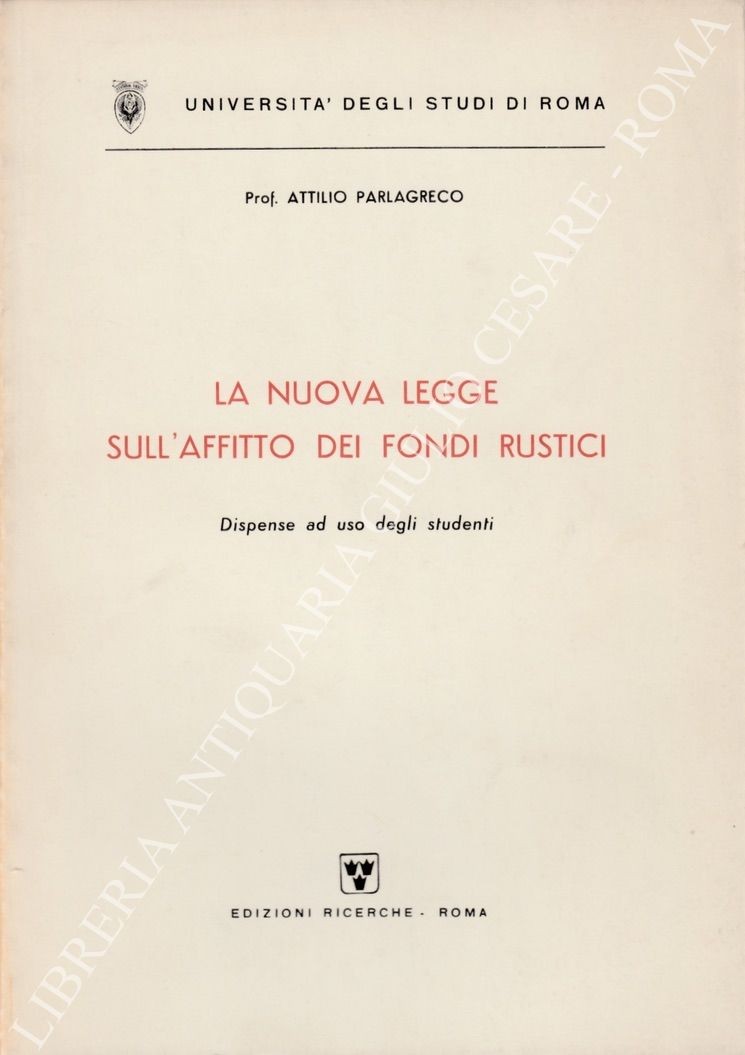 La nuova legge sull'affitto dei fondi rustici