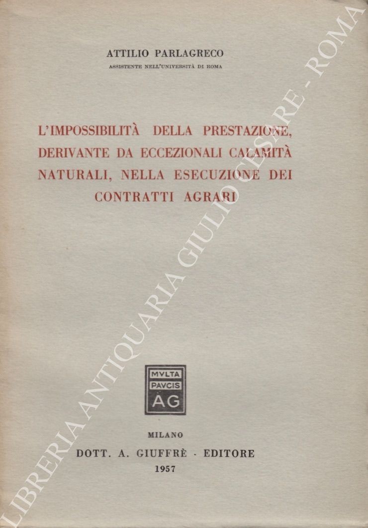 L'impossibilità della prestazione