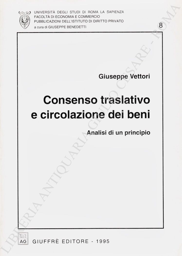 Consenso traslativo e circolazione dei beni