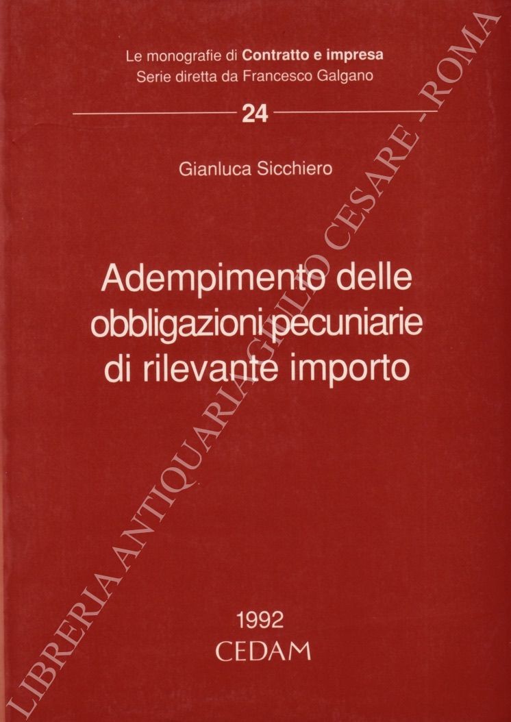 Adempimento delle obbligazioni pecuniarie 