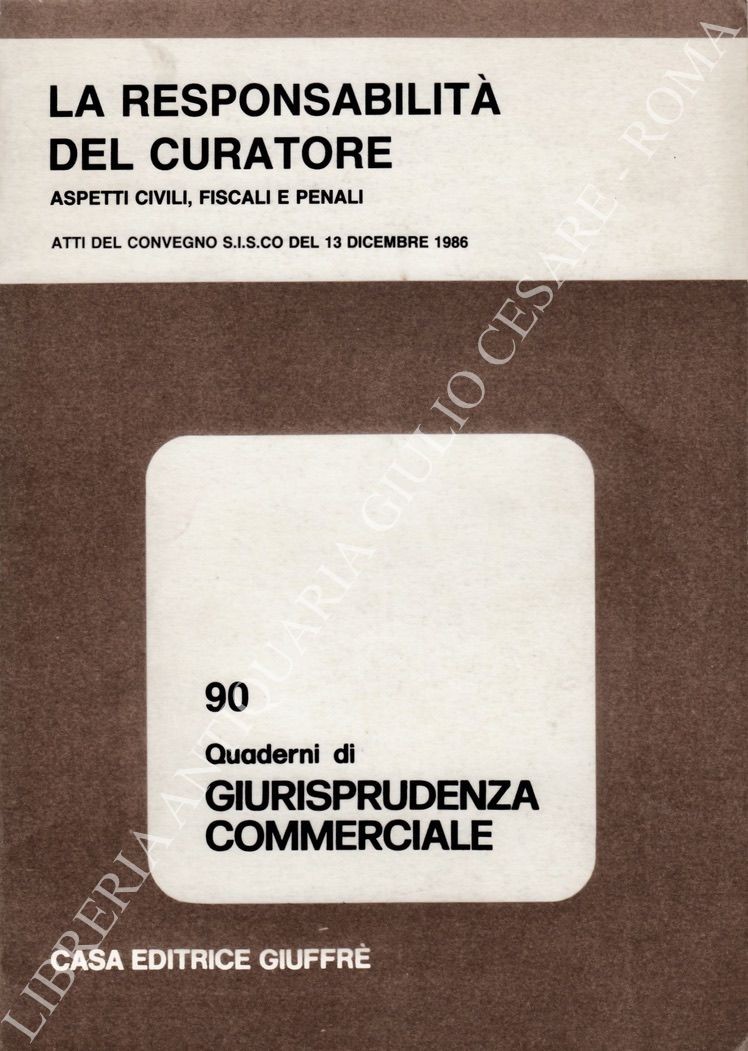 La responsabilità del curatore