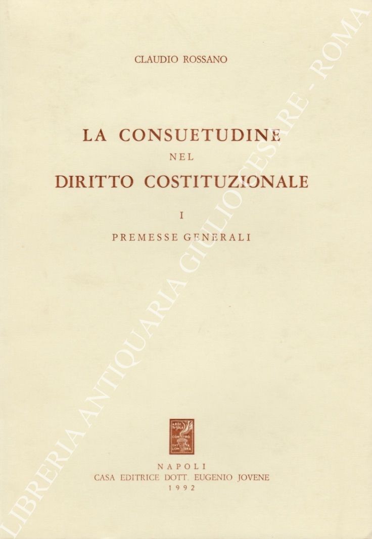 La consuetudine nel diritto costituzionale