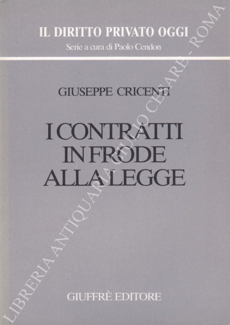 I contratti in frode alla legge