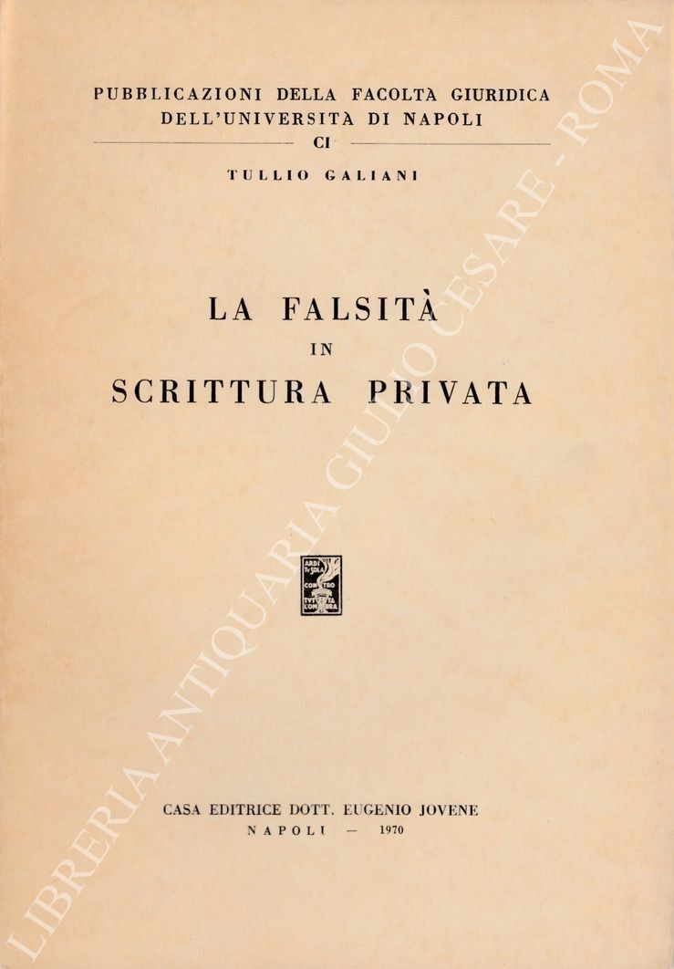 La falsità in scrittura privata
