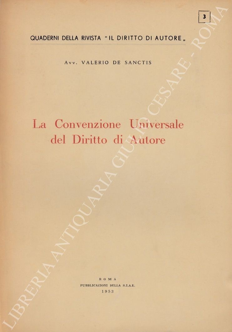 La Convenzione Universale del Diritto di Autore