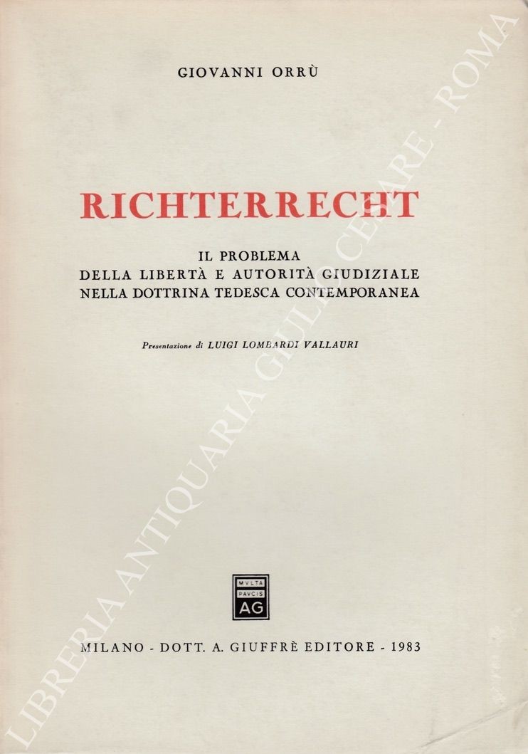 Richterrecht. Il problema della libertà e autorità
