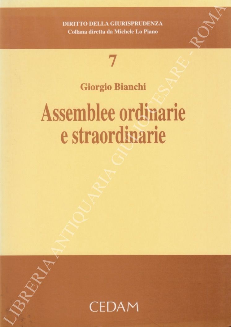 Assemblee ordinarie e straordinarie