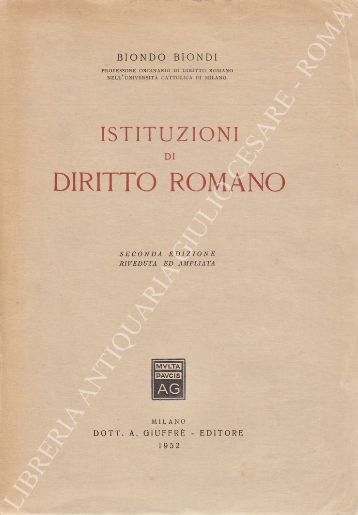 Istituzioni di diritto romano