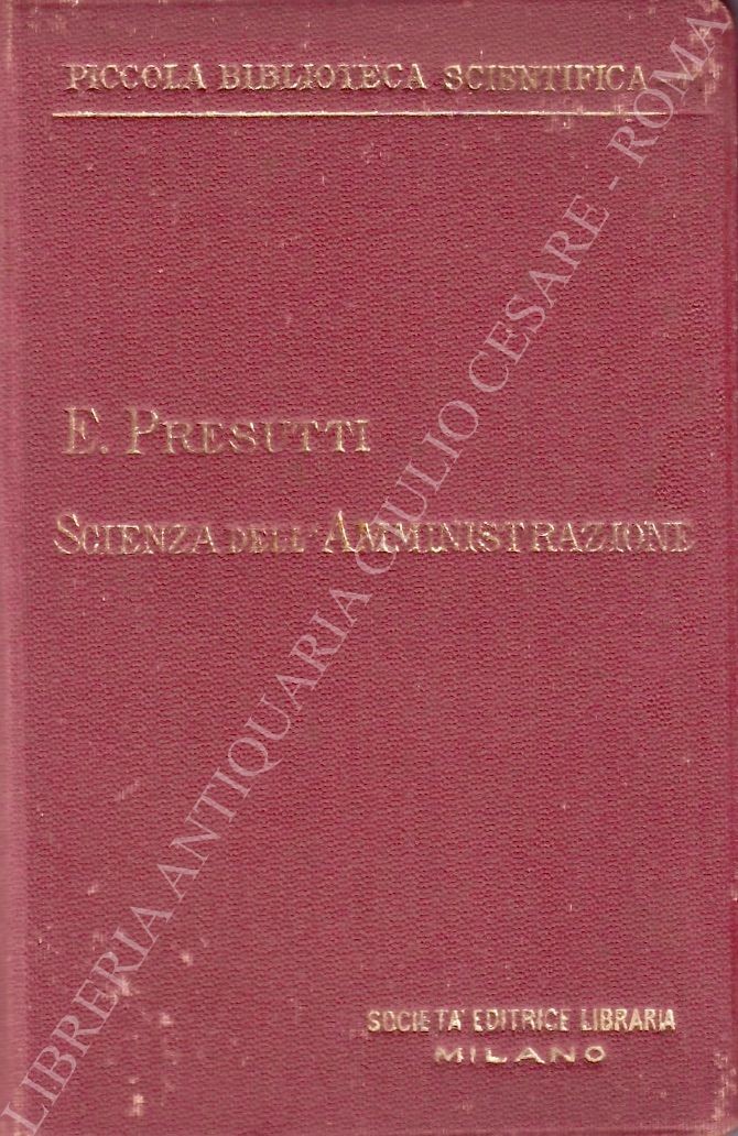 Principii fondamentali di scienza dell'amministrazione