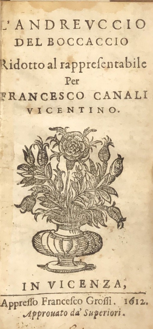 L'Andreuccio del Boccaccio