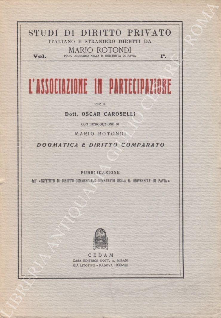 L'associazione in partecipazione