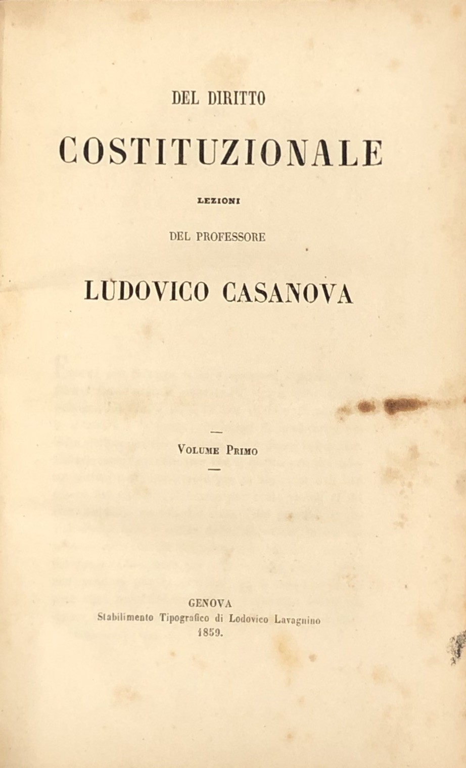 Del diritto costituzionale. Lezioni