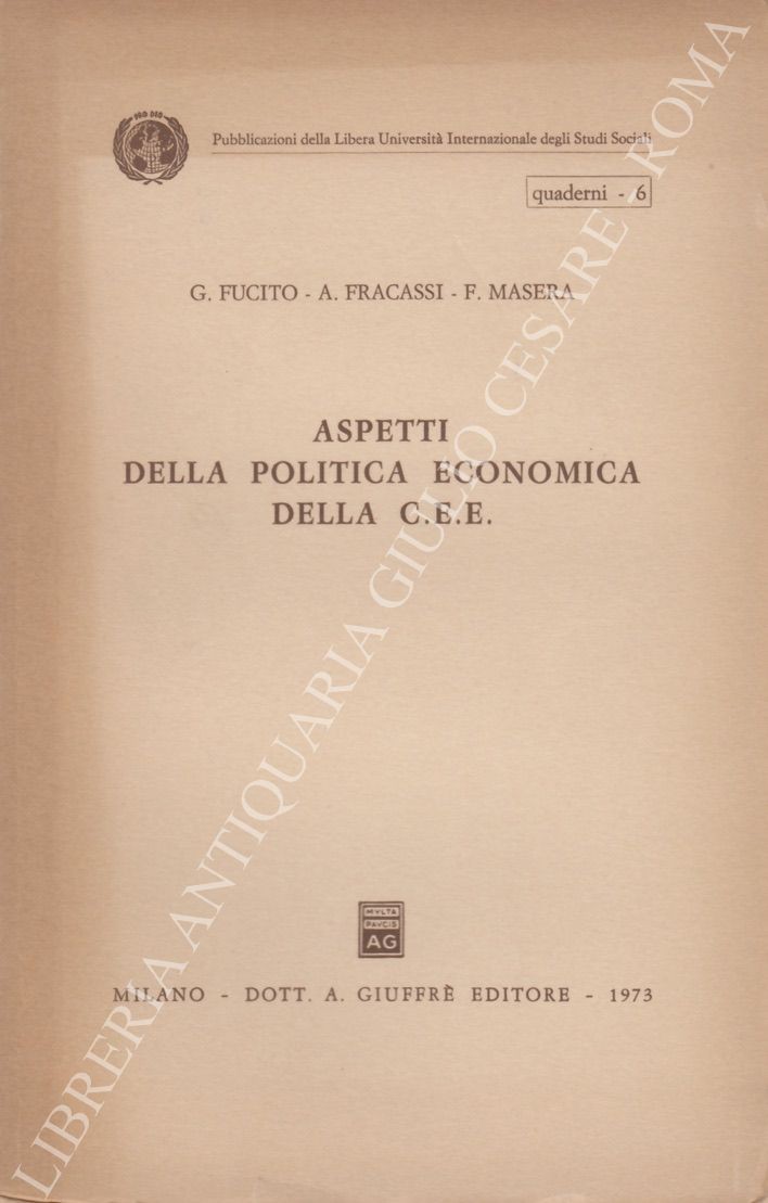 Aspetti della politica economica della C.E.E.