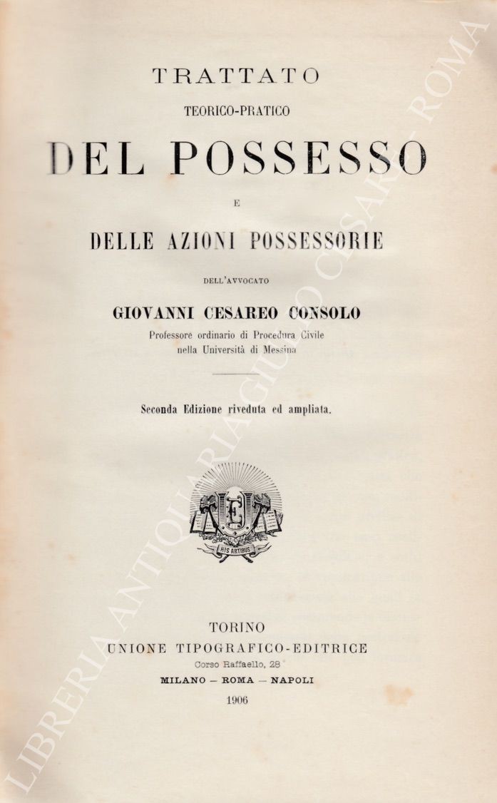 Trattato teorico-pratico del possesso