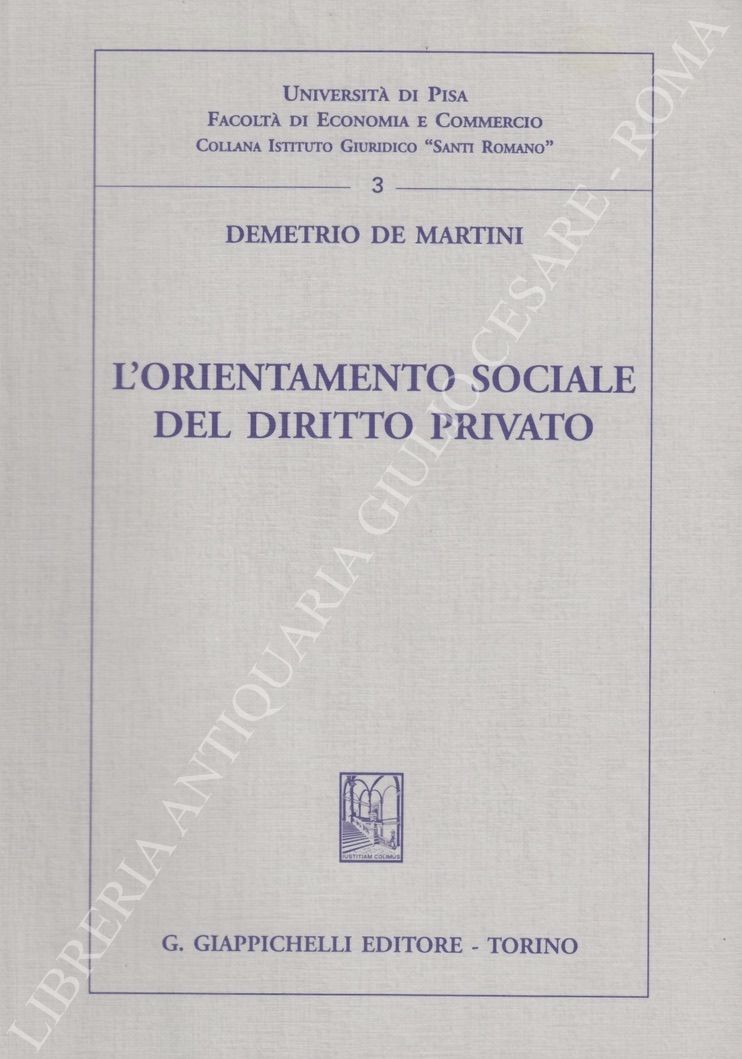 L'orientamento sociale del diritto privato