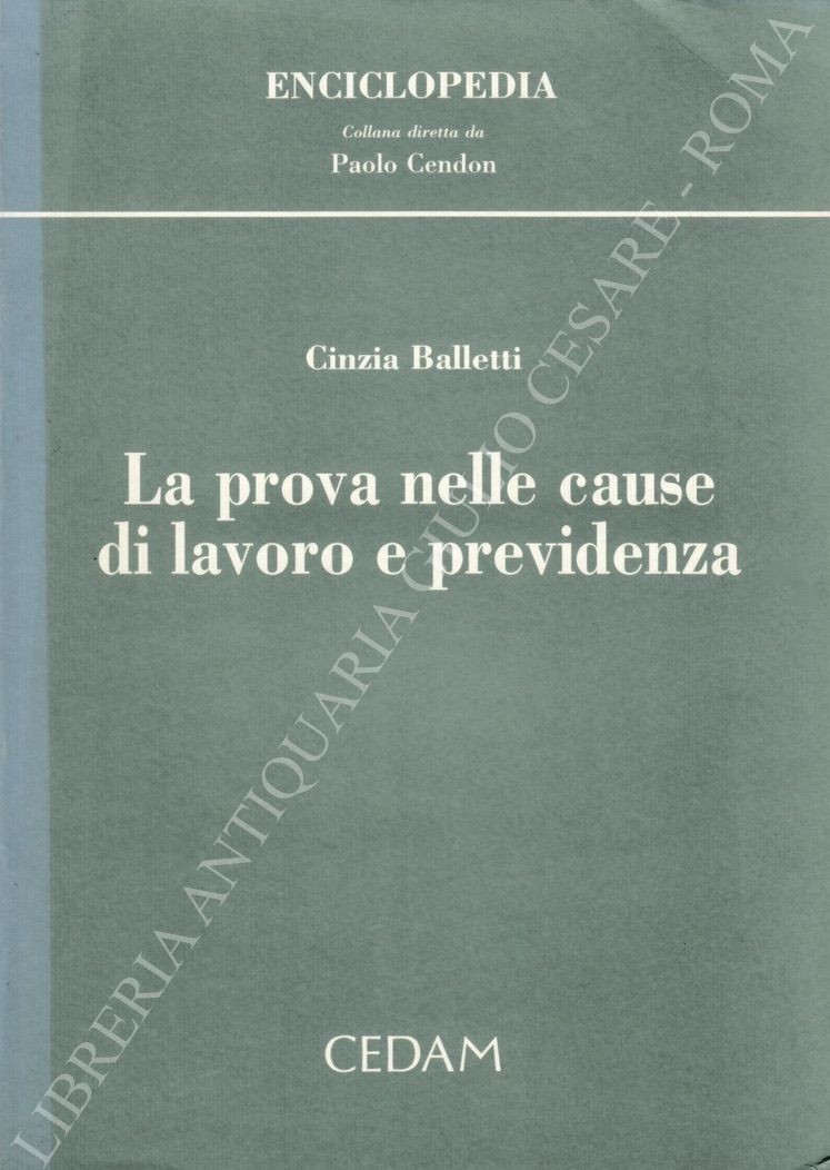 La prova nelle cause di lavoro e previdenza