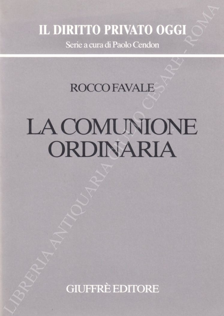 La comunione ordinaria