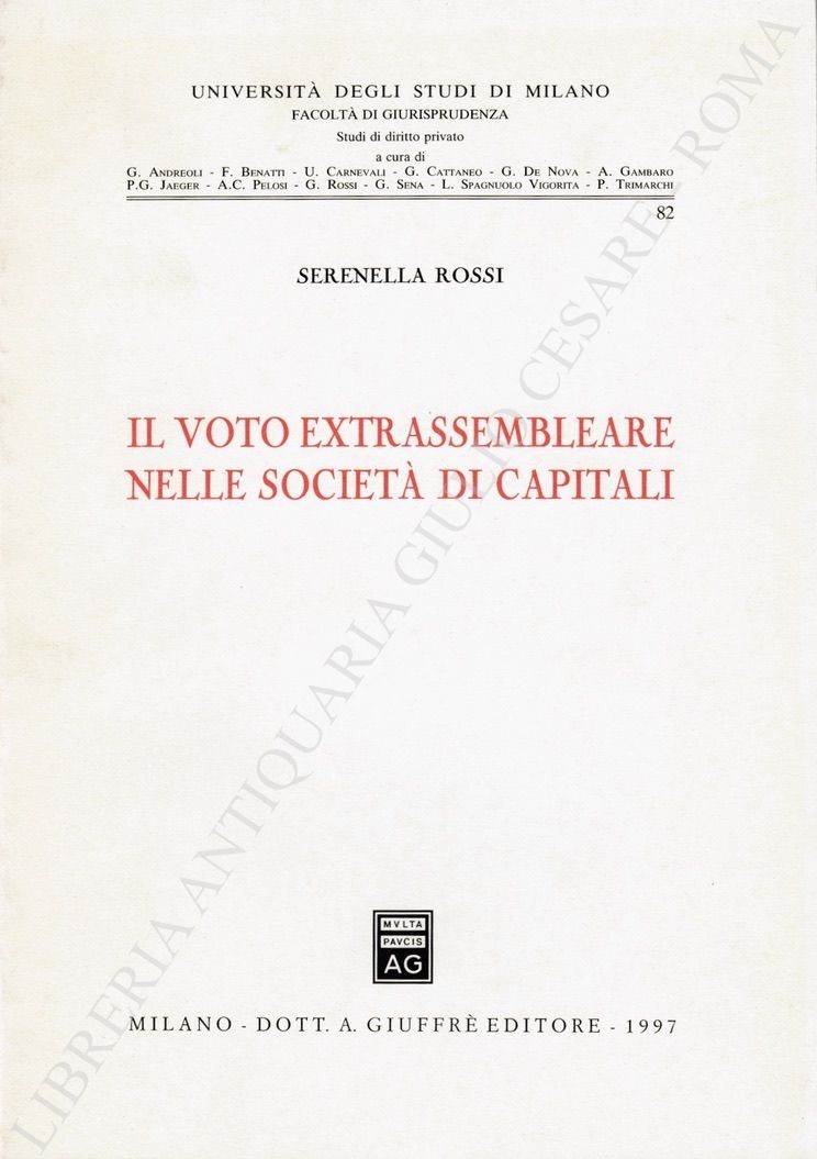 Il voto extrassembleare nelle società di capitali