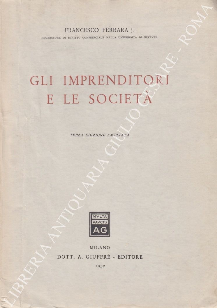 Gli imprenditori e le società