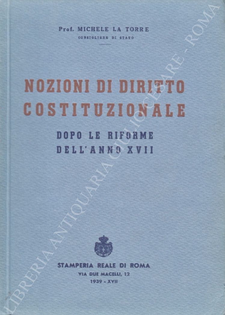 Nozioni di diritto costituzionale dopo le riforme