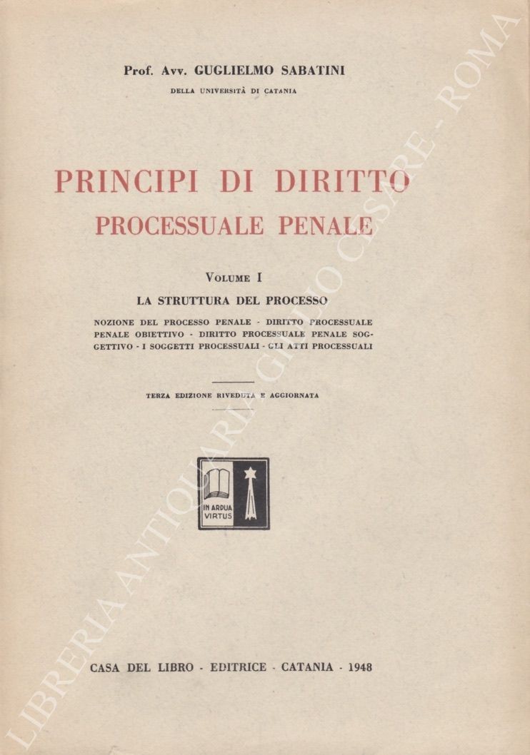Principi di diritto processuale penale italiano