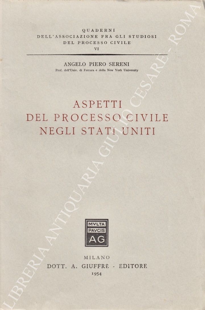 Aspetti del processo civile negli Stati Uniti