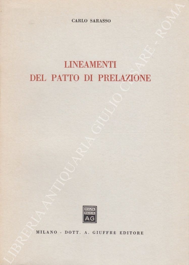 Lineamenti del patto di prelazione