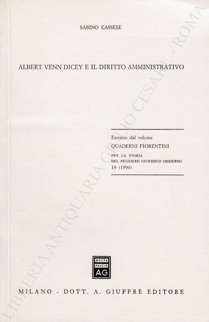 Albert Venn Dicey e il diritto amministrativo