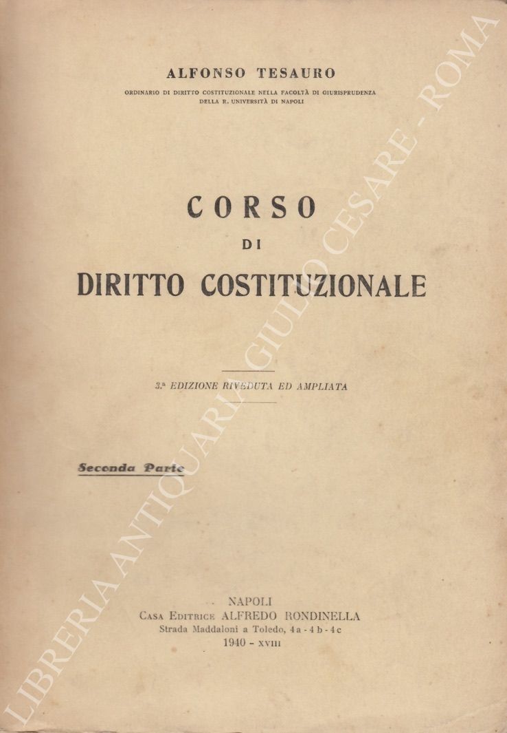 Corso di diritto costituzionale