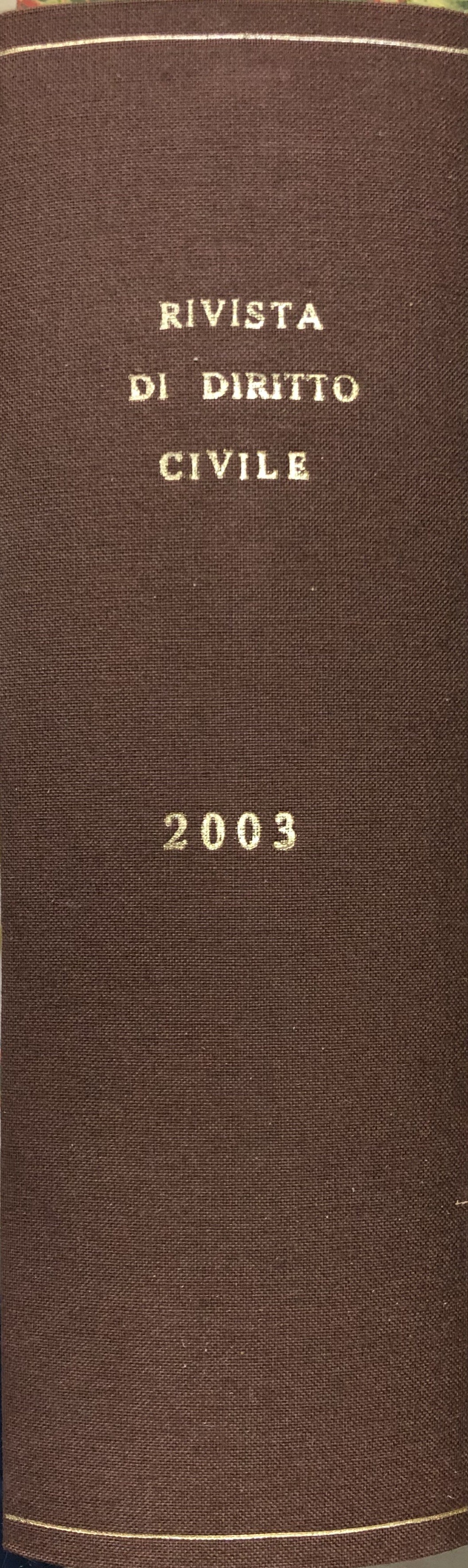 Rivista di diritto civile