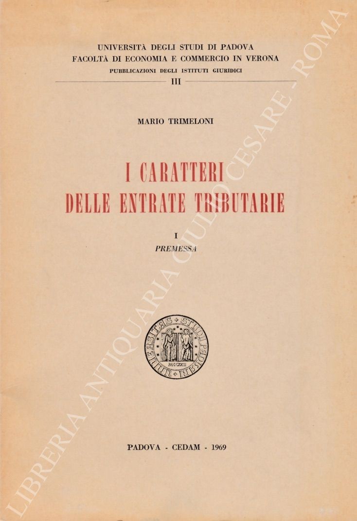 I caratteri delle entrate tributarie