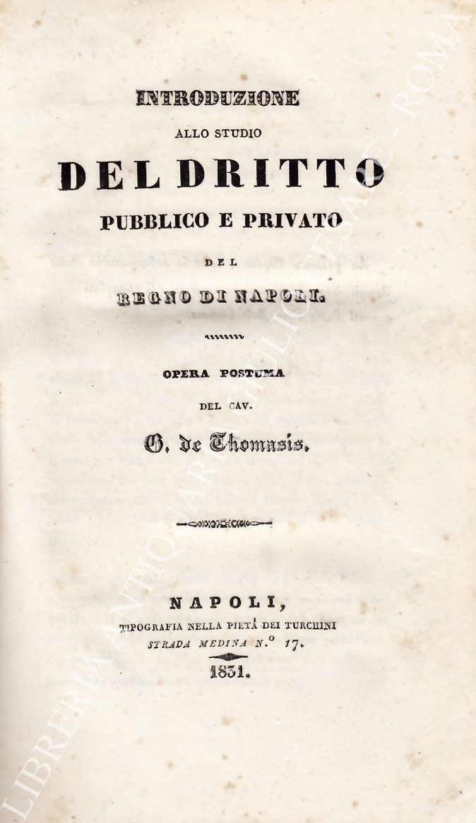 Introduzione allo studio del dritto pubblico e privato