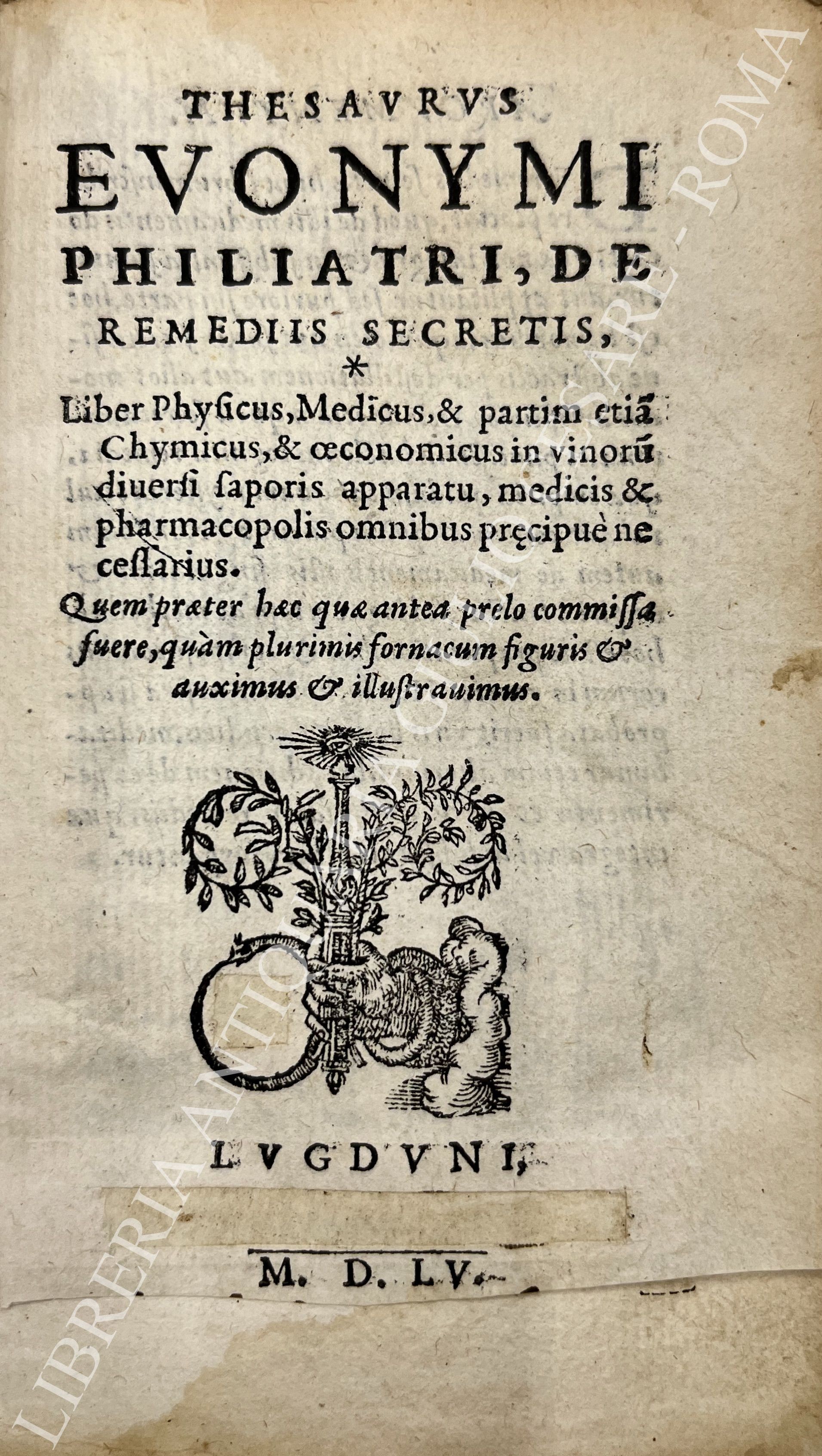 Thesaurus Evonymi Philiatri, de remediis secretis