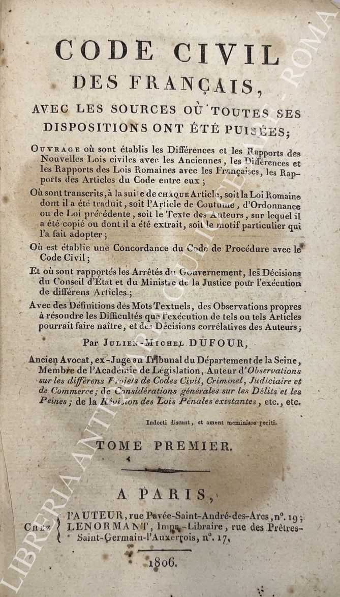 Code civil des Francais