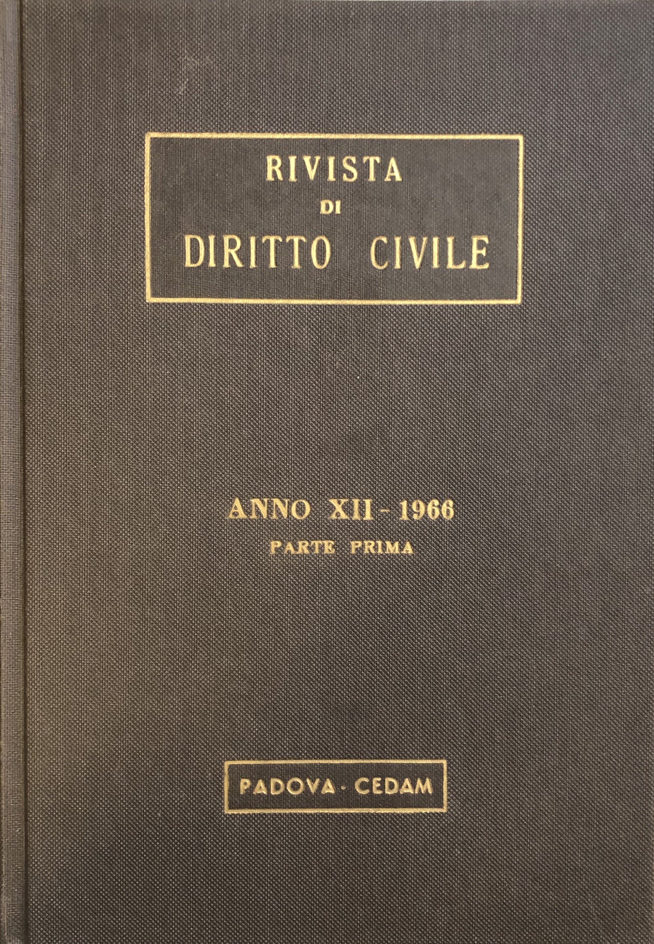 Rivista di diritto civile