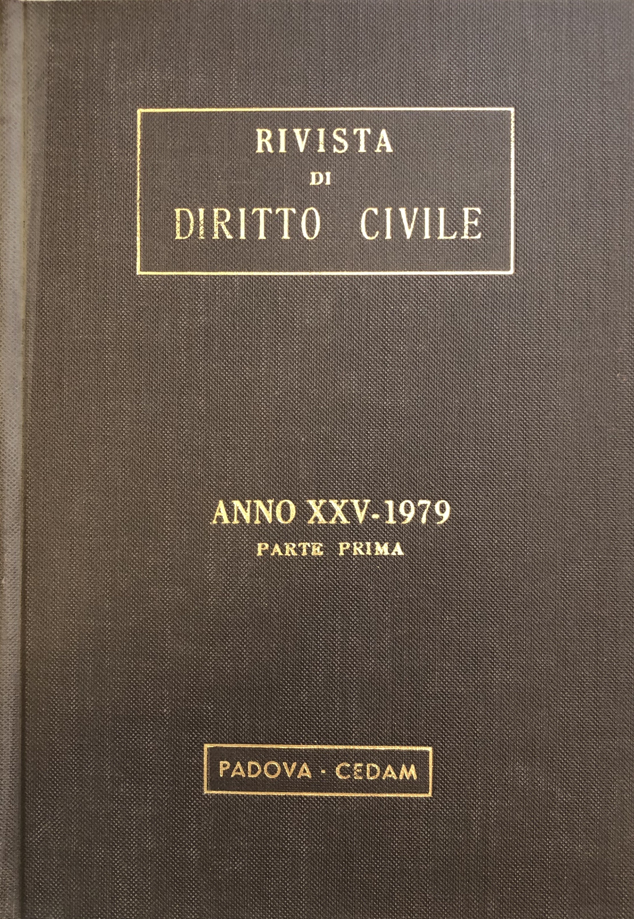 Rivista di diritto civile