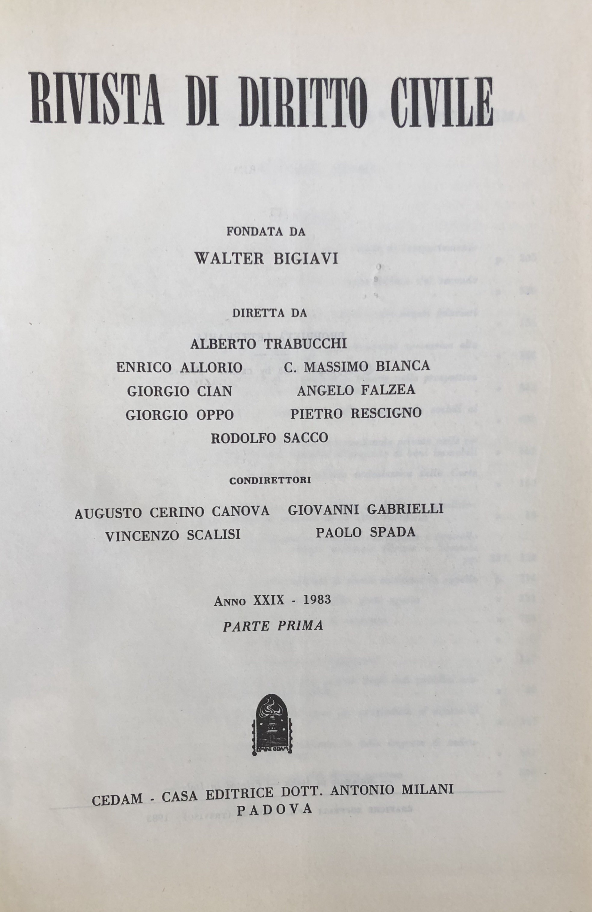 Rivista di diritto civile