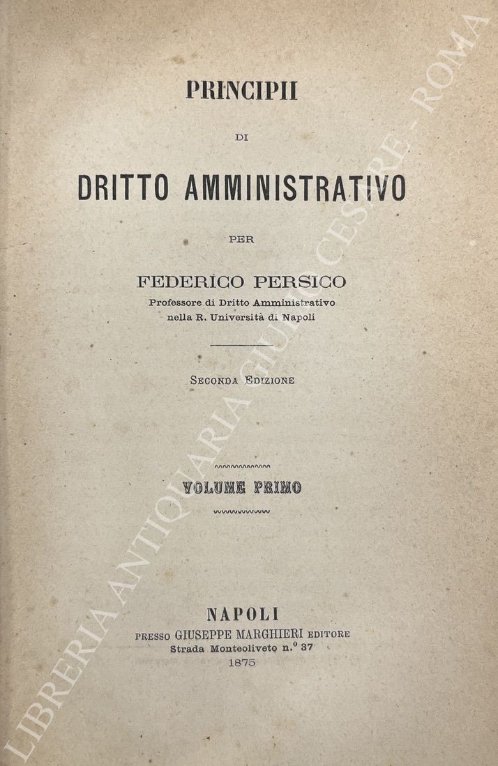 Principii di dritto amministrativo