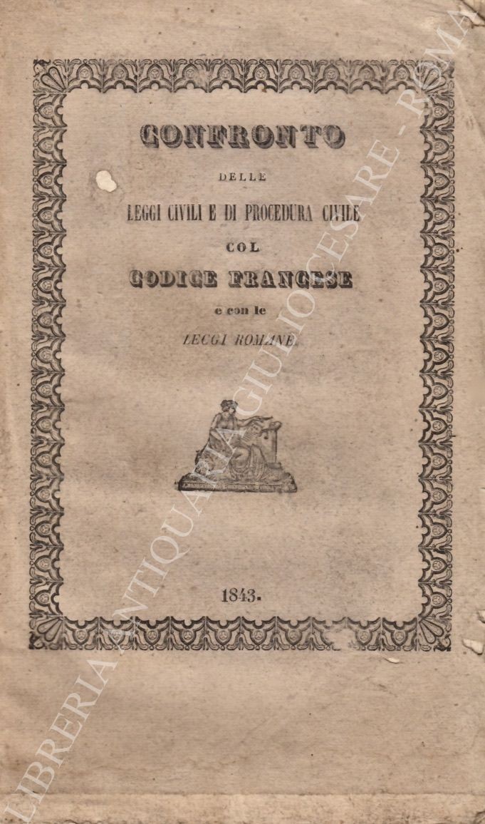 Confronto delle leggi civili e di procedura civile