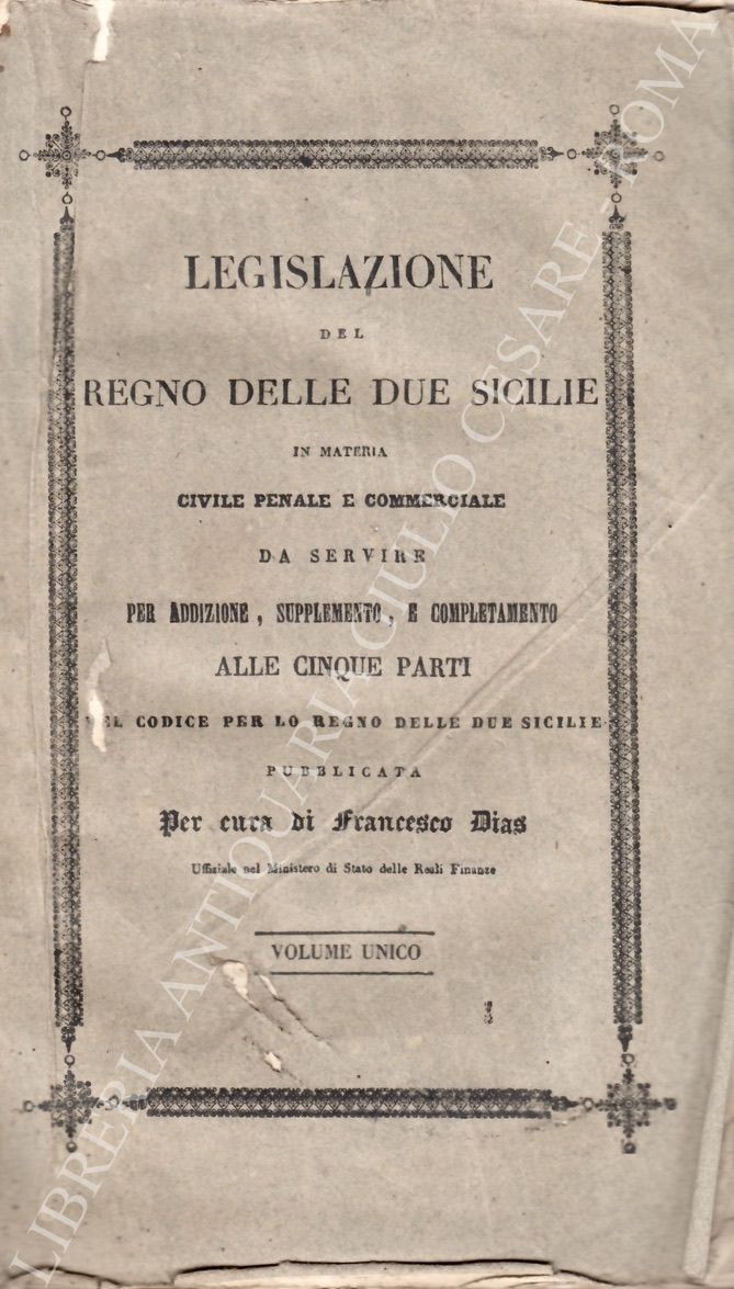 Legislazione del Regno delle Due Sicilie