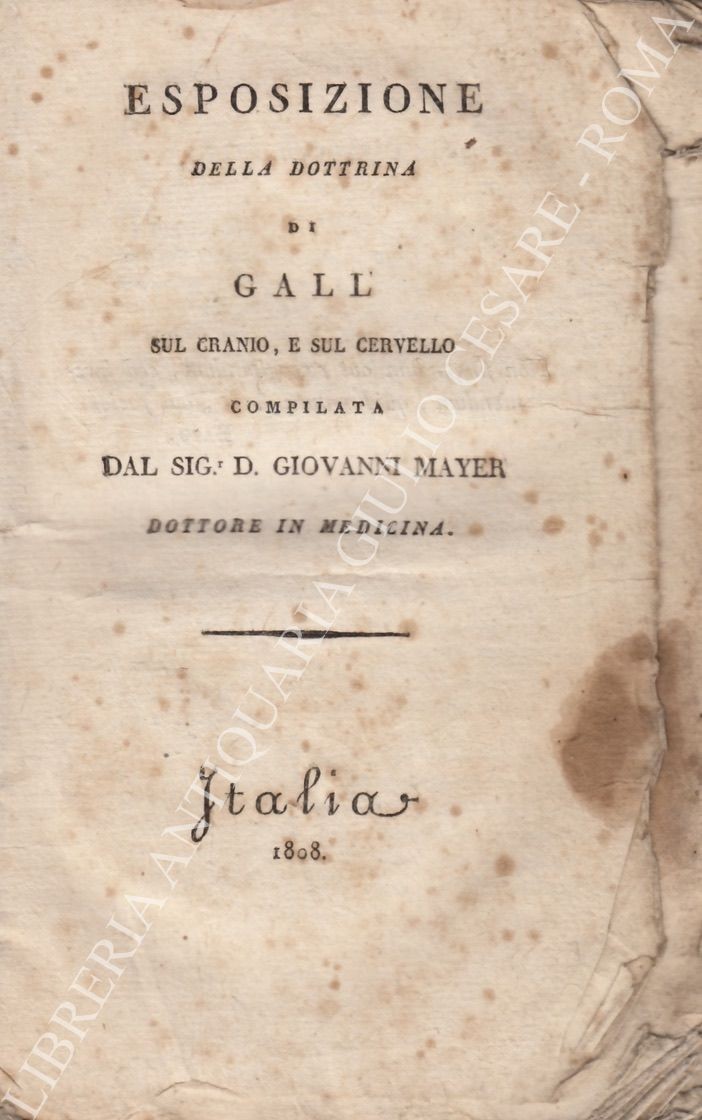 Esposizione della dottrina di Gall