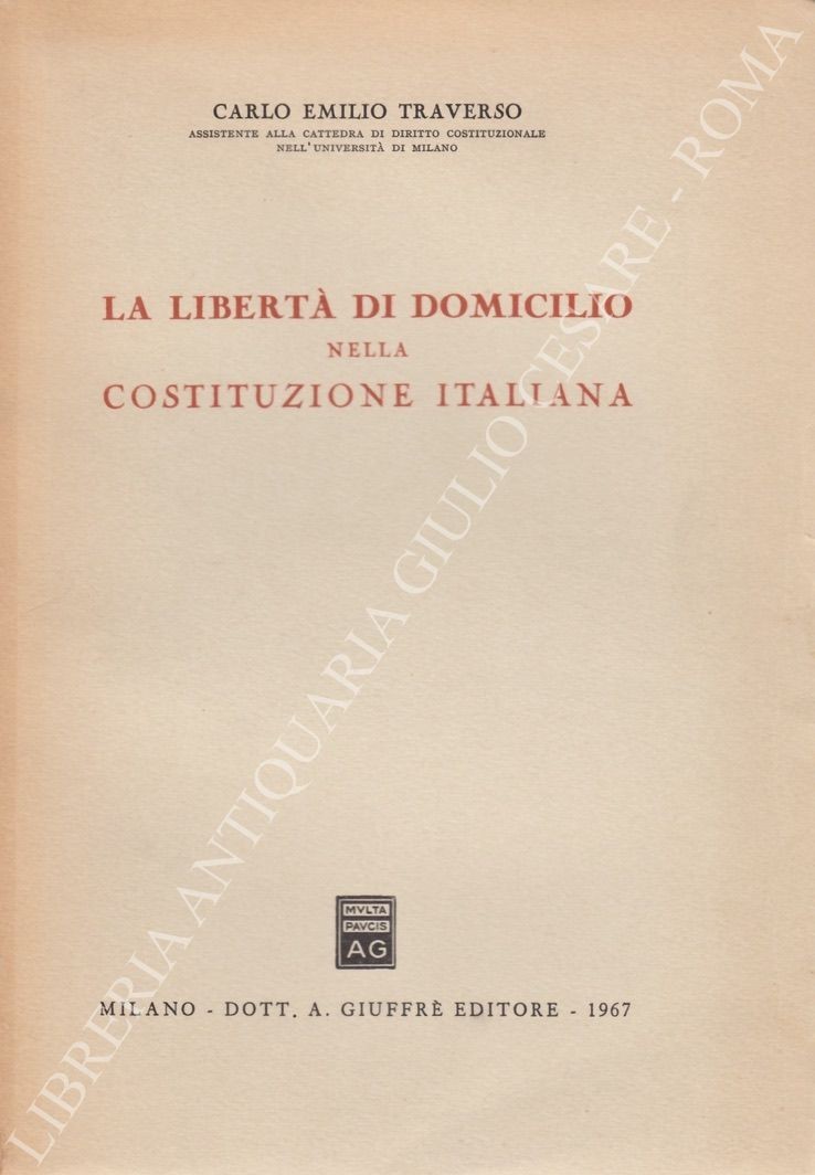 La libertà di domicilio nella costituzione italiana