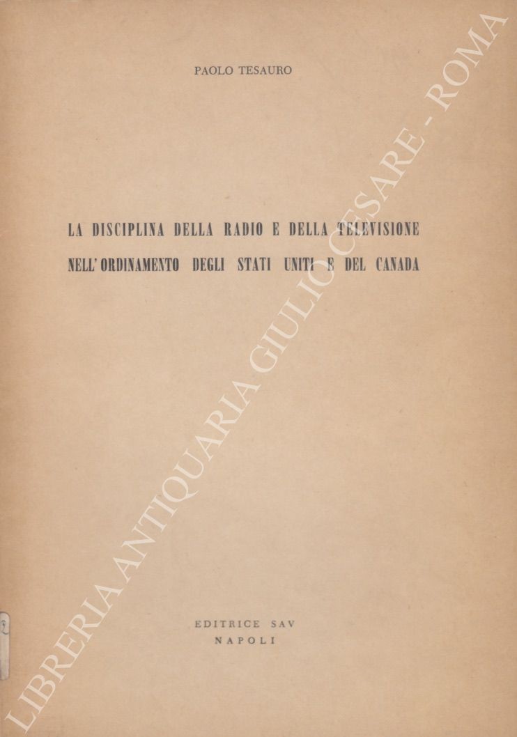 La disciplina della radio e della televisione