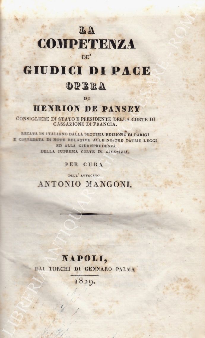 La competenza dei giudici di pace