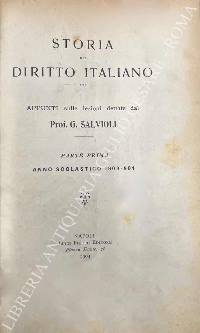 Storia del diritto italiano