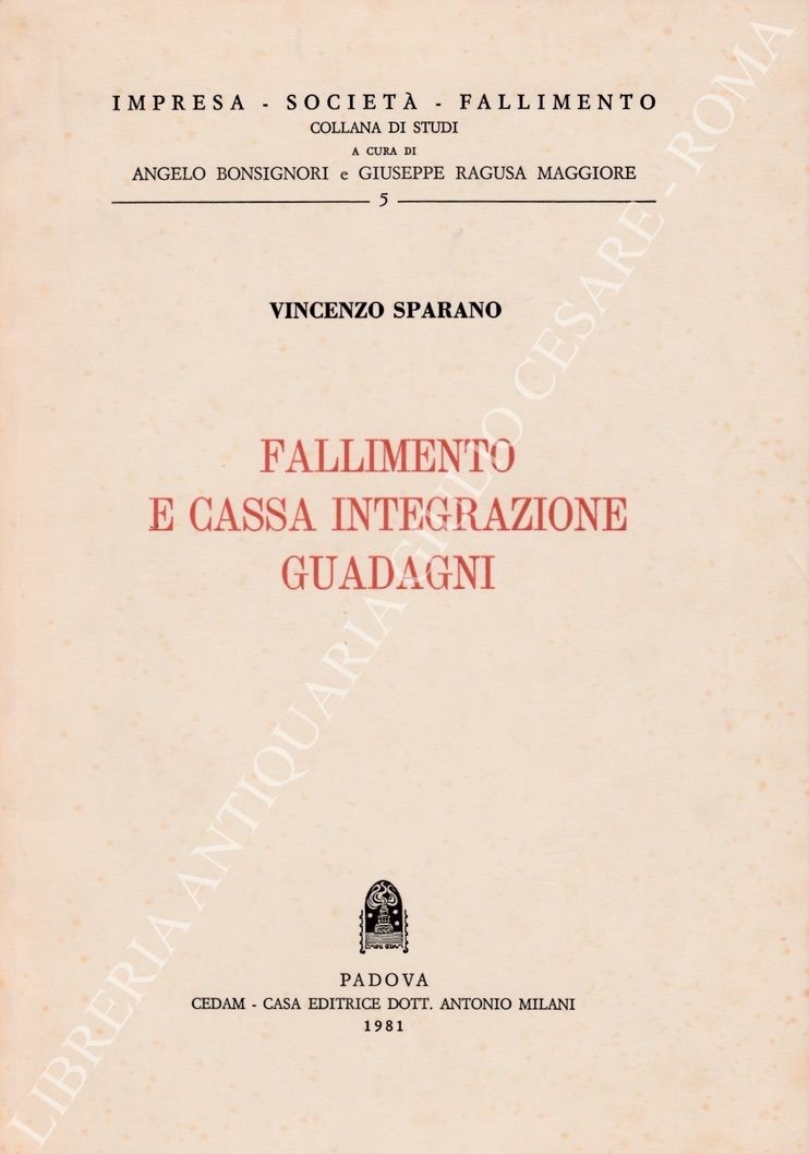 Fallimento e cassa integrazione guadagni