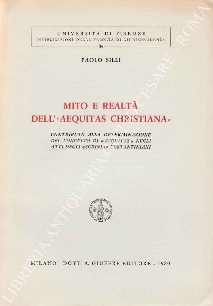 Mito e realtà dell'"aequitas christiana"